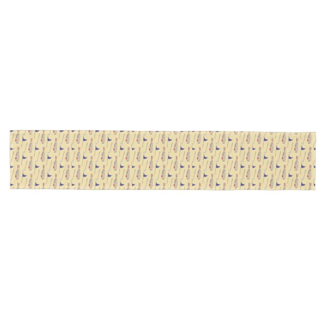 Caminho De Mesa Médio Bola de Golfe com bandeira (Horizontal)