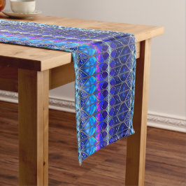 Caminho De Mesa Médio Corredor de Mesa Azul Decorativo de Férias