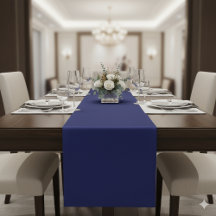 Corredor de Mesa Azul Marinho Clássico para Mesas 