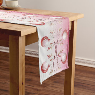 Caminho De Mesa Médio Corredor de Mesa com Bolas de Natal Decorativas Ro
