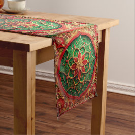 Caminho De Mesa Médio Corredor de Mesa Decorativo de Férias Vermelho Ver