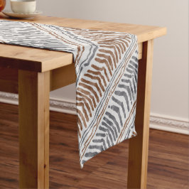 Caminho De Mesa Médio Corredor de Mesa Listrado Tribal Boho