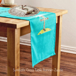 Caminho De Mesa Médio Cruz Simbólica