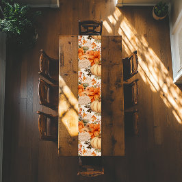 Caminho De Mesa Médio Design de Buquê de Bompkin de outono