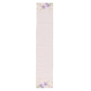 Caminho De Mesa Médio Elegante corredor de mesa com flores silvestres em