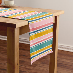 Caminho De Mesa Médio Faixa de cores com o ambiente de praia