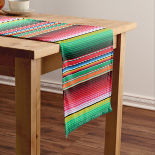 Caminho De Mesa Médio Festa geral mexicana de Serape do espanhol feito