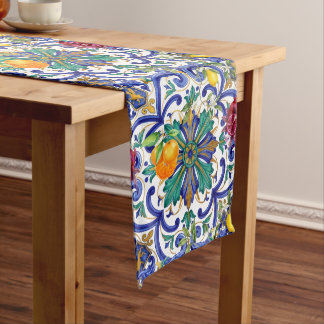 Caminho De Mesa Médio fruta de limão Mosaico Mediterrâneo
