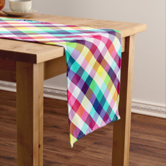 Caminho De Mesa Médio Funky Rainbow - Xadrez Padrão de Mesa Média