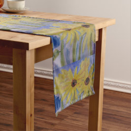 Caminho De Mesa Médio Girassóis Amarelos de Verão