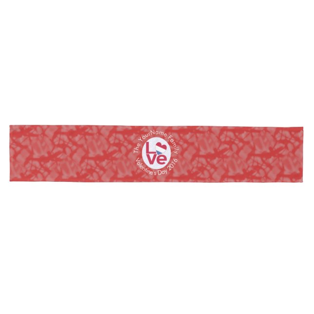 Caminho De Mesa Médio Holanda Red LOVE Flag Personalizado (Horizontal)