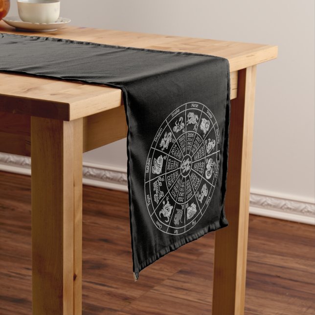 Caminho De Mesa Médio Horoscópio Chinês Roda Zodíaca (No Local)