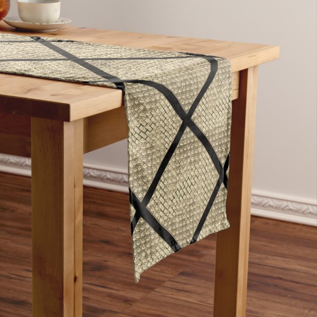 Caminho De Mesa Médio Impressão de design rustic de format brick wall be (No Local)