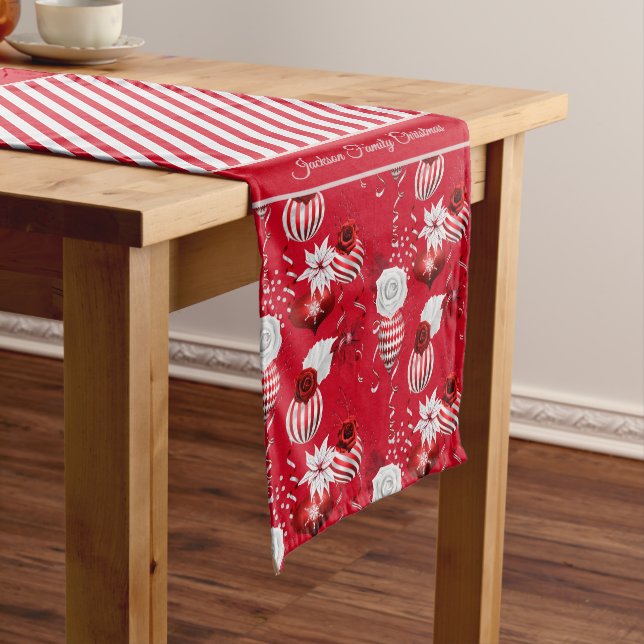 Caminho De Mesa Médio Impressão de Hortelã de Natal (No Local)