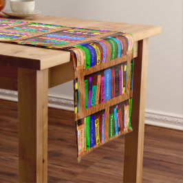 Caminho De Mesa Médio Leitores coloridos do teste padrão da estante da