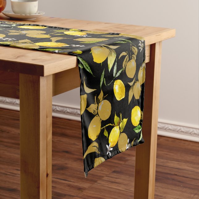 Caminho De Mesa Médio Limões de aquarela 30 (No Local)