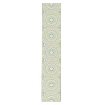 Mandala Terroso em Verde, Dourado e Azul Suave
