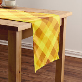 Caminho De Mesa Médio Mesa Média de Grelha de Ovos Amarelo de Grelha-Foc