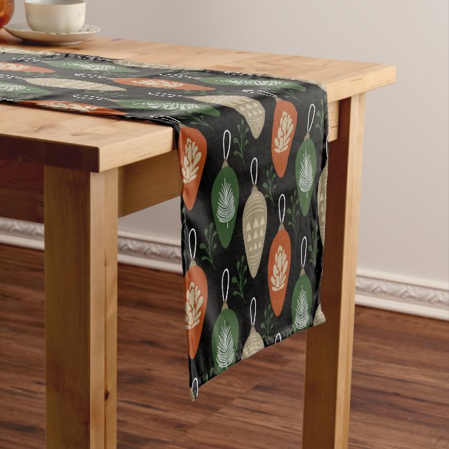 Caminho De Mesa Médio Ornamentos Escandinavos de meio século (No Local)