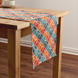Caminho De Mesa Médio Padrão Colorido de Estilo Moderno do Século Médio