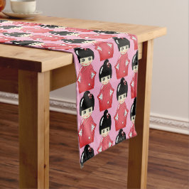 Caminho De Mesa Médio padrão de boneca kokeshi