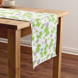 Caminho De Mesa Médio Padrão De Elefantes Verdes, Elefantes Cutes, Estre