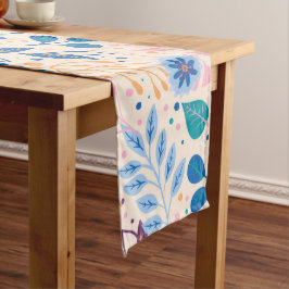 Caminho De Mesa Médio Padrão de Folhagem Moderna de Folhagem Colorida