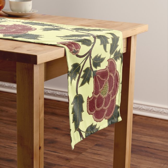 Caminho De Mesa Médio Padrão de Friso Floral da Dinastia Mughal da Índia (No Local)
