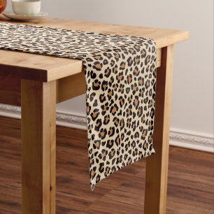 Caminho De Mesa Médio Pele-Pele-Leopardo Padrão