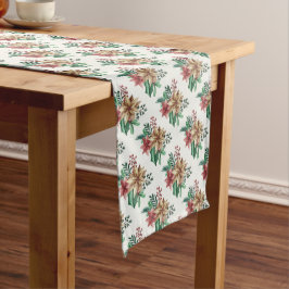 Caminho De Mesa Médio Poinsétias de Natal