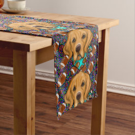 Caminho De Mesa Médio Retriever Dourado