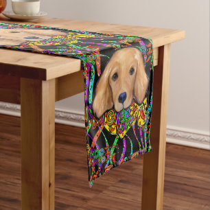 Caminho De Mesa Médio Retriever Dourado