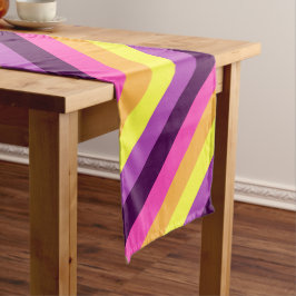 Caminho De Mesa Médio Retro Roxo Cor-de-rosa - Mesa média