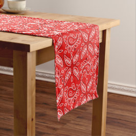 Caminho De Mesa Médio Runner de mesa do padrão Country Red Paisley