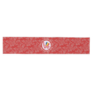 Caminho De Mesa Médio Sinalizador Chad Red LOVE Personalizado