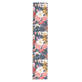 Caminho De Mesa Médio Sofisticado Boho Floral