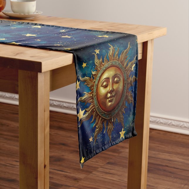 Caminho De Mesa Médio Sol Celestial Personalizado (No Local)