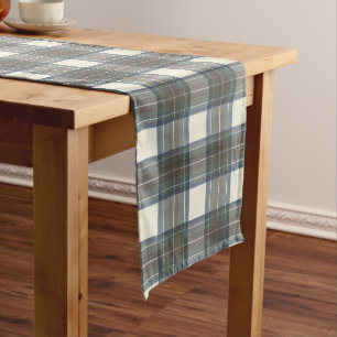 Caminho De Mesa Médio Tartan escocês original do vestido azul de Stewar