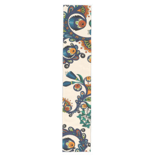 Caminho De Mesa Médio Teste padrão boémio colorido do chique do hippy da