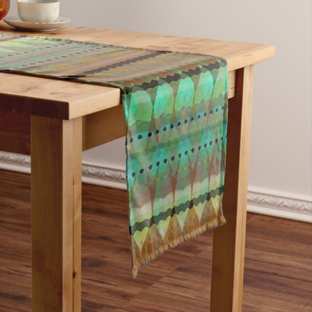 Caminho De Mesa Médio verão turquesa (No Local)