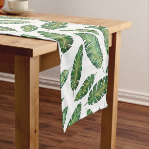Caminho De Mesa Pequeno A banana da aguarela sae do teste padrão tropical