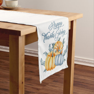 Caminho De Mesa Pequeno Abóbora da acção de graças da aguarela