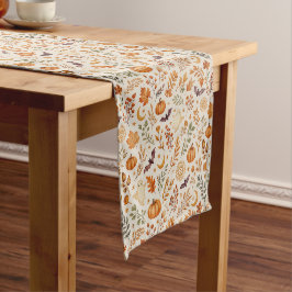 Caminho De Mesa Pequeno Adorável Fantasma de Abóbora de Outono Padrão de H
