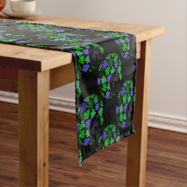 Caminho De Mesa Pequeno Afro Diva Verde & Azul