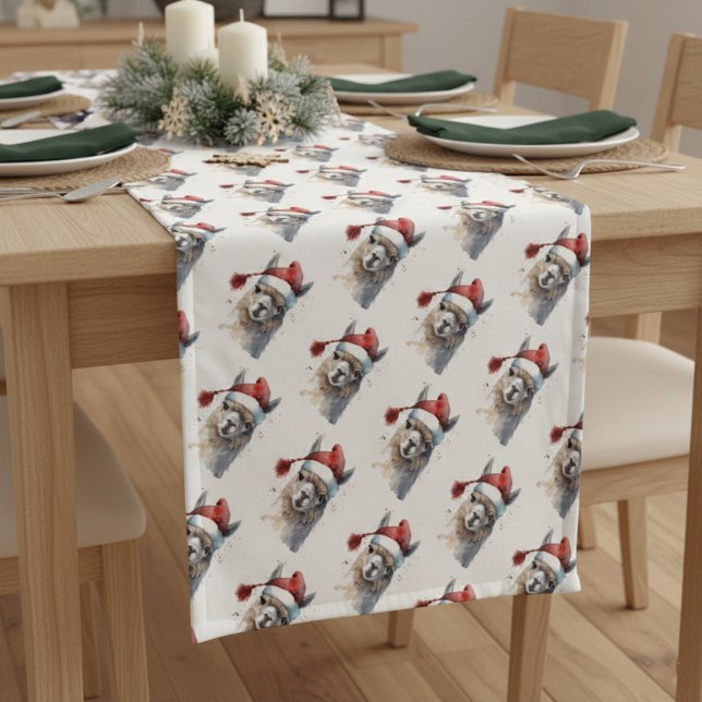 Caminho De Mesa Pequeno Alpaca de Natal bonito (Criador carregado)