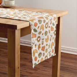 Caminho De Mesa Pequeno Amante do Café de Outono Tempero de Abóbora Padari