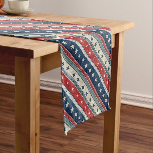Caminho De Mesa Pequeno Americana/Estrelas Listras/Patriótico