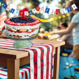 Caminho De Mesa Pequeno Americana Red White Blue Stars And Stripes