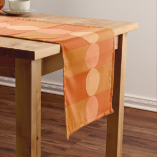 Caminho De Mesa Pequeno Ângulos De Geometria Retroativa Círculos Laranja