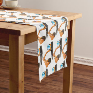 Caminho De Mesa Pequeno Animador de escavação laranja-branca
